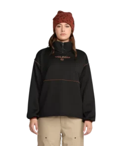 Volcom Hydro 1/4 Zip black sudadera técnica mujer