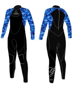 Traje De Surf Niños Militar Azul Tiburón