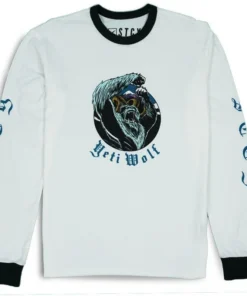 Polera Yeti Wolf Niño Stcy Blanco