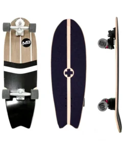 Surf Skate Manual Wood Black