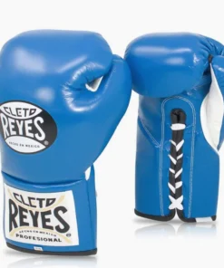 Gants de boxe Cleto Reyes Professionnel CB2 Bleu avec lacets