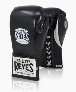 Gants de boxe Cleto Reyes Safetec CB4 Noir avec lacets