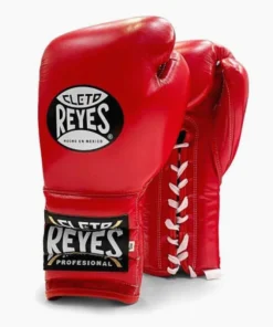 Gants de boxe Cleto Reyes Traditional Training CE4 Rouge avec Lacets
