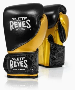 Gants de boxe Cleto Reyes High Precision Entraînement CE7 Noir-Or
