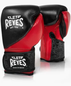 Gants de boxe Cleto Reyes High Precision Entraînement CE7 Noir-Rouge