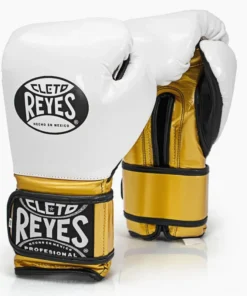 Gants de boxe Cleto Reyes Sparring CE6 Blanc-or