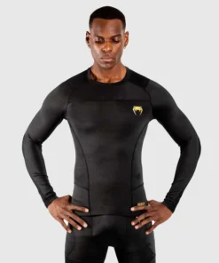 Rashguard Venum G-Fit Noir-or manches longues