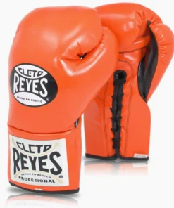 Gants de boxe Cleto Reyes Professional CB2 Orange avec lacets