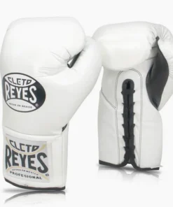 Gants de boxe Cleto Reyes Professionnel CB2 Blanc avec lacets