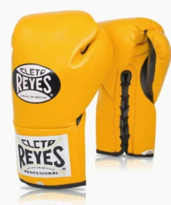 Gants de boxe Cleto Reyes Professionnel CB2 Jaune avec lacets