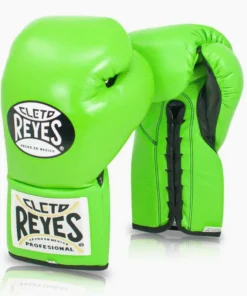 Gants de boxe Cleto Reyes Professionnel CB2 Vert Lime avec lacets