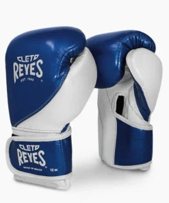 Gants de boxe Cleto Reyes High Precision Formation CE7 Bleu-blanc