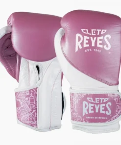 Gants de boxe Cleto Reyes High Precision Formation CE7 Rose-blanc
