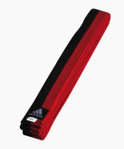 Ceinture Taekwondo Adidas Poomsae Noir-Rouge