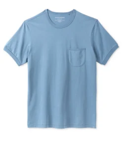 Polera Sojourn Pocket Tee French Blue Outerknown