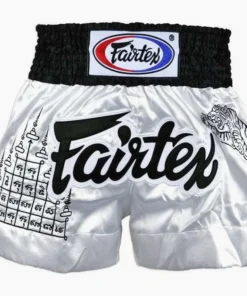 Shorts de kick-thai Fairtex BS0637 Talisman Thaï Blanc