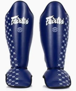 Protège-tibias Fairtex Compétition SP5 avec pare-pieds Bleu