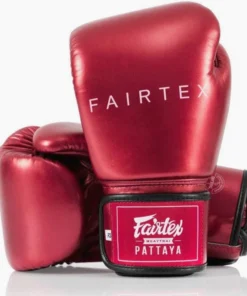 Gants de Muay Thai Fairtex Métallique BGV22 Rouge