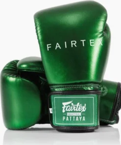 Gants de Muay Thai Fairtex Métallique BGV22 Vert
