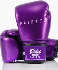 Gants de Muay Thai Fairtex Métallique BGV22 Violet