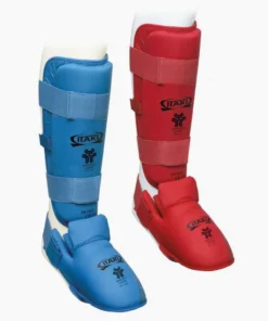 Protège-tibias Karate Kumite Itaki avec protège-pieds FIJLKAM art.413FIJ