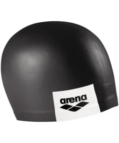 Gorro de natación moldeado unisex arena Logo – Negro