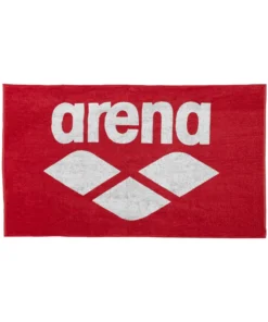 Toalla Piscina Algodón Suave arena – Rojo Blanco
