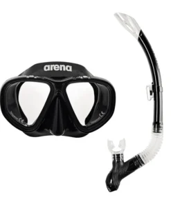 Set de esnórquel arena unisex Premium – Negro/Transparente