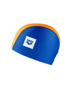 Gorro de natación arena para niños Junior Unix II – Azul/Naranja