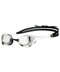 Gafas de natación para competición arena unisex Cobra Ultra Swipe Mirror – Blanco Plateado