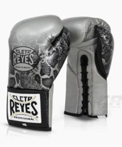 Gants de boxe Cleto Reyes Professionnel CB2 Steel Snake avec lacets