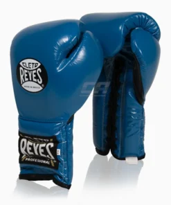 Gants de boxe Cleto Reyes Traditional Training CE4 Bleu-noir avec Lacets