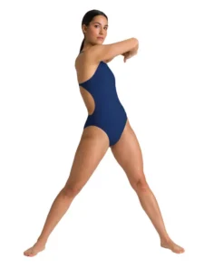 Bañador liso arena Performance para mujer Challenge Team – Royal/Blanco