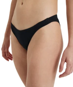 Braguita de bikini lisa arena Performance para mujer – Blanco Negro