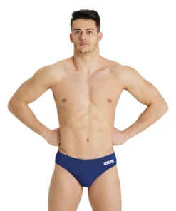 Bañador slip liso arena Performance para hombre Team – Marino/Blanco