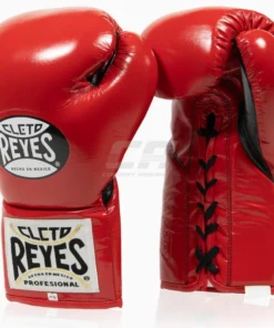 Gants de boxe Cleto Reyes Professional CB2 Rouge-Noir avec lacets