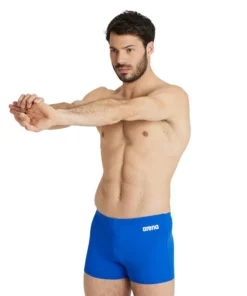 Bañador corto liso arena Performance para hombre Team – Royal/Blanco