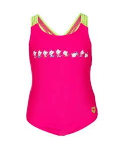 Bañador arena para niña Friends Swim Pro Back Rosa