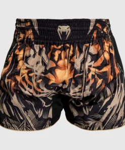 Shorts de kick-thai Venum Tigre Noire Orange