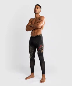Pantalons de compression Venum Santa Muerte 5.0 Noir-Or