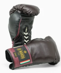 Gants de boxe Di Nardo avec lacets Bourgogne Noir