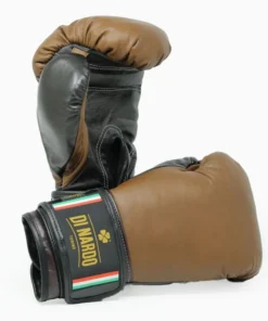 Gants de boxe Di Nardo avec velcro Marron Noir 14 Oz