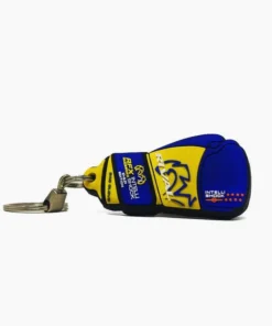 Mini gant porte-clés en caoutchouc Rival P4P Bleu Jaune