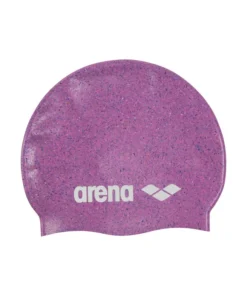 Gorro de natación de silicona arena para niños Junior – Rosa/Multi