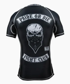 Rashguard Pride or Die Fight Club manches courtes