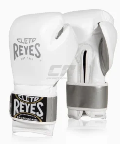 Gants de boxe Cleto Reyes Sparring CE6 Blanc-argent Édition Spéciale