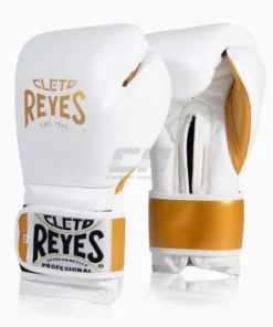 Gants de boxe Cleto Reyes Sparring CE6 Blanc-or Édition Spéciale