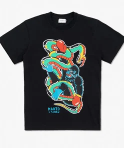 T-shirt Manto x Panku Struggle Noir