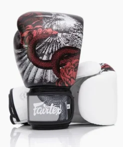 Gants de Muay Thai Fairtex BGV24 The Beauty of Survival avec boîte en bois