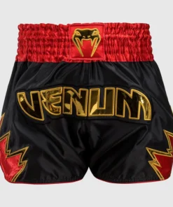 Shorts de kick-thai Venum Enfer Noir-or-rouge